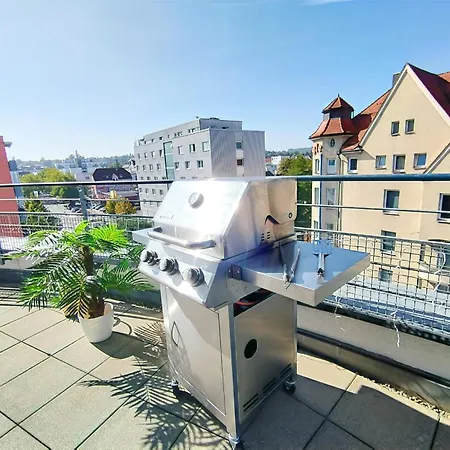 Ulmer Penthouse Für 7, Arbeitsplatz, Xxl-dachterrasse, Grill, Wii *