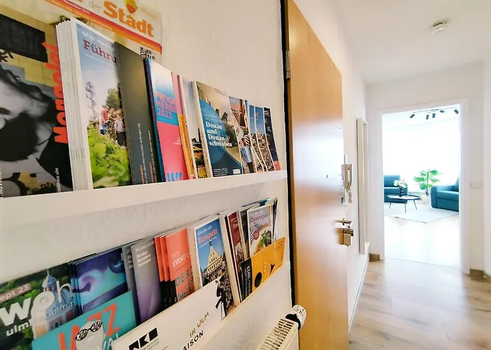 Ulmer Penthouse Fuer 7, Arbeitsplatz, Xxl-dachterrasse, Grill, Wii דירה אולם