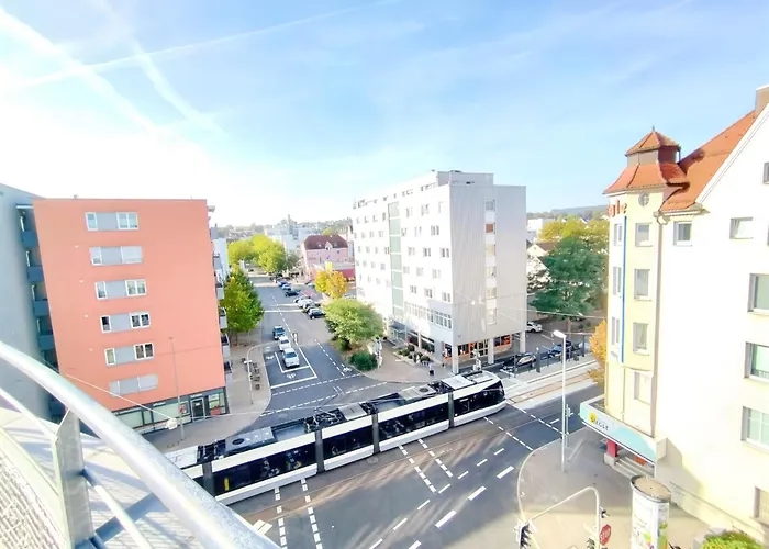 Ulmer Penthouse Fuer 7, Arbeitsplatz, Xxl-dachterrasse, Grill, Wii דירה